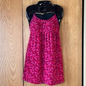 Ambrielle SMALL stretchy silky lingerie slip dress red pink black sexy bed wear